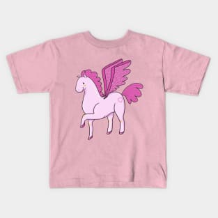 Pink Pegasus Kids T-Shirt